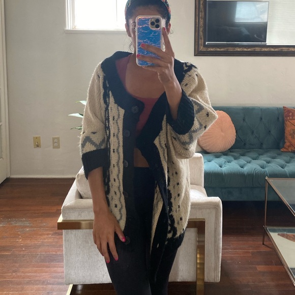 Forever 21 Sweaters - Creme and black cardigan